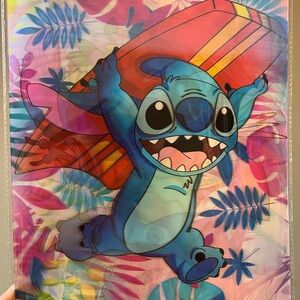 Colorful Stitch Surfing Poster